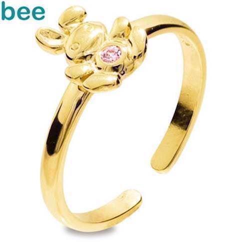 Image of Bee Jewelry Girls First Gold Ring 9 kt guld fingerring blank, model 25292-CZP-K